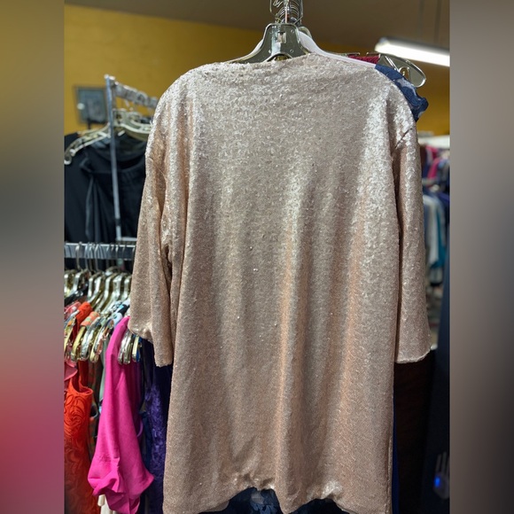 The Limited Sparkling Sequin Robe in Rose Gold - Picture 2 of 10